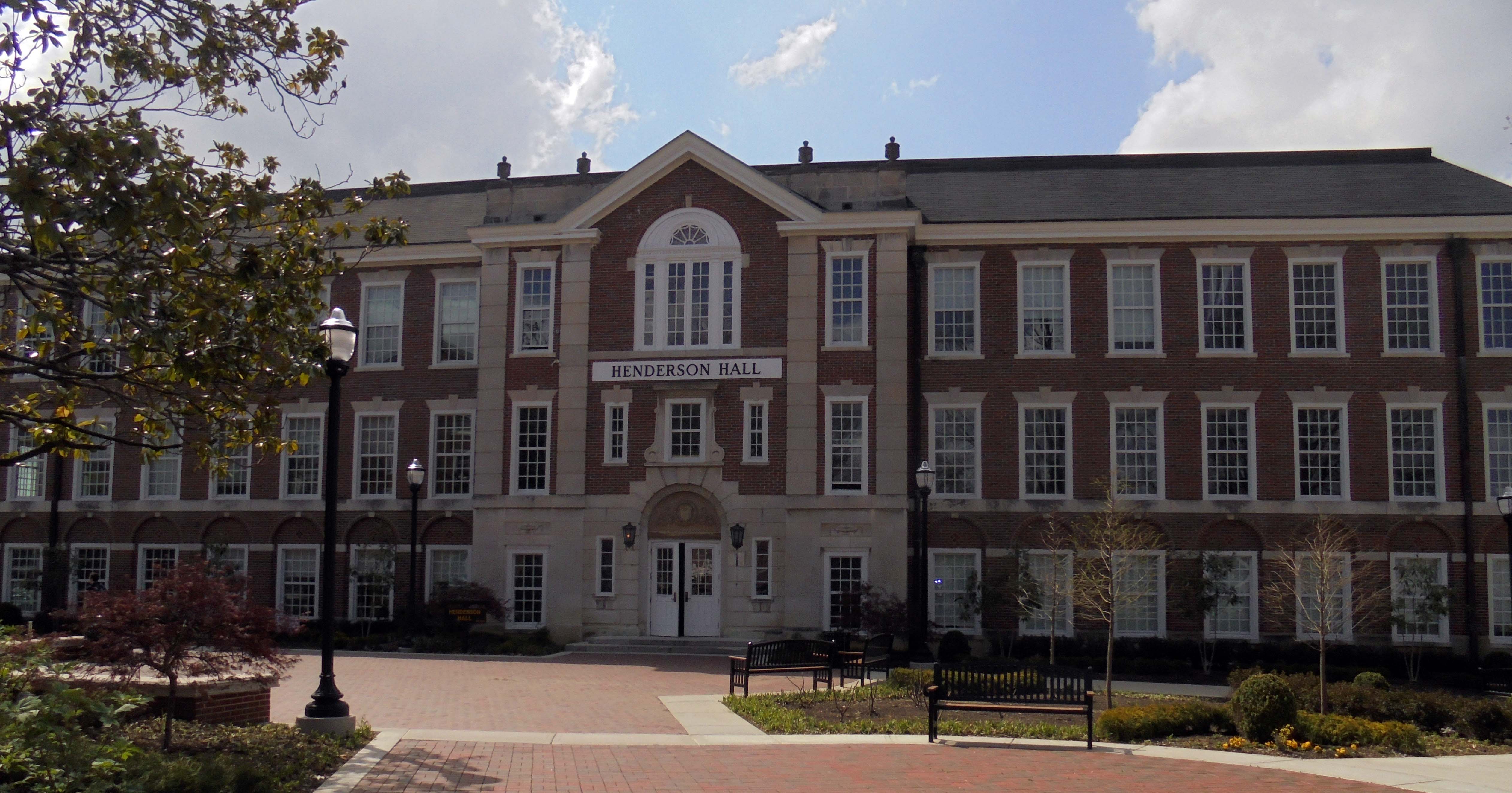 Henderson Hall, home of ӰƵ's Department of English